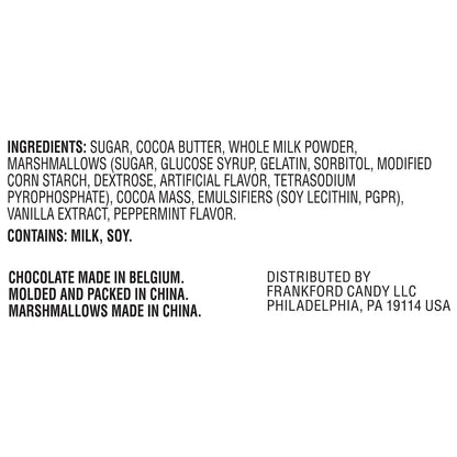 ingredients for peppermint chocolate bomb