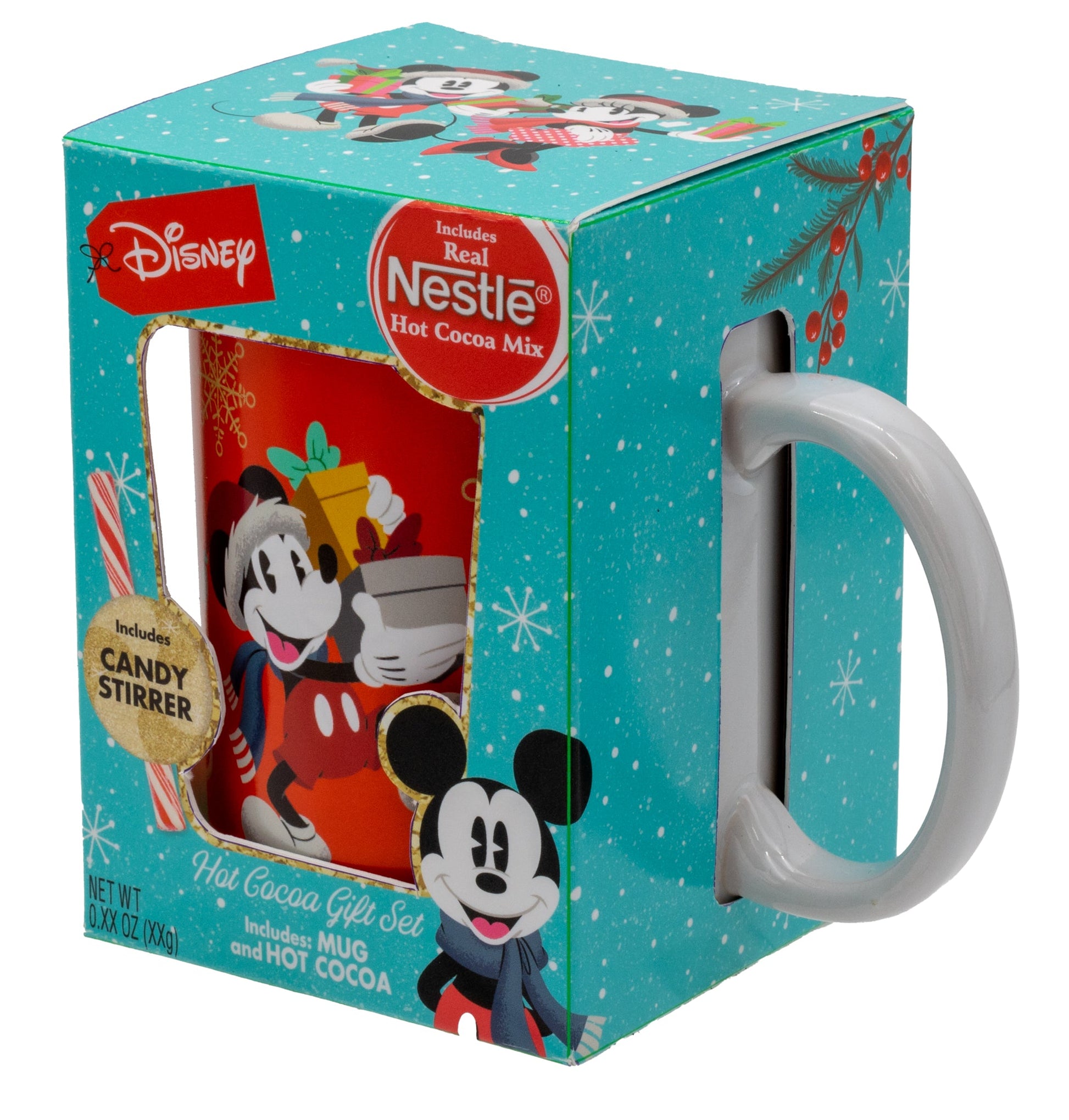 Disney Mickey Mouse Mug with Hot Cocoa and Peppermint Stick – Frankford  Candy