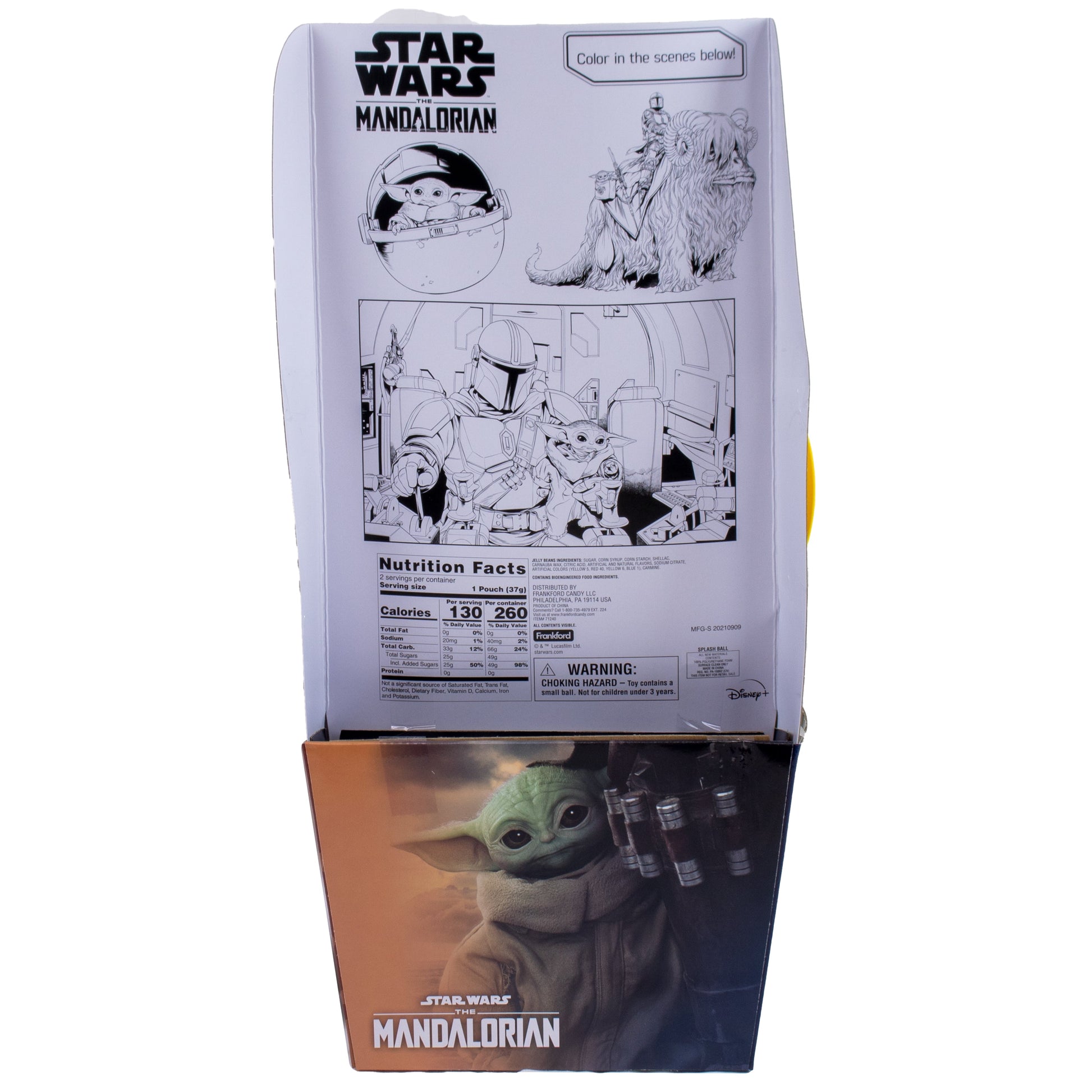 back of basket with color in drawings, nutrition facts, and ingredients
