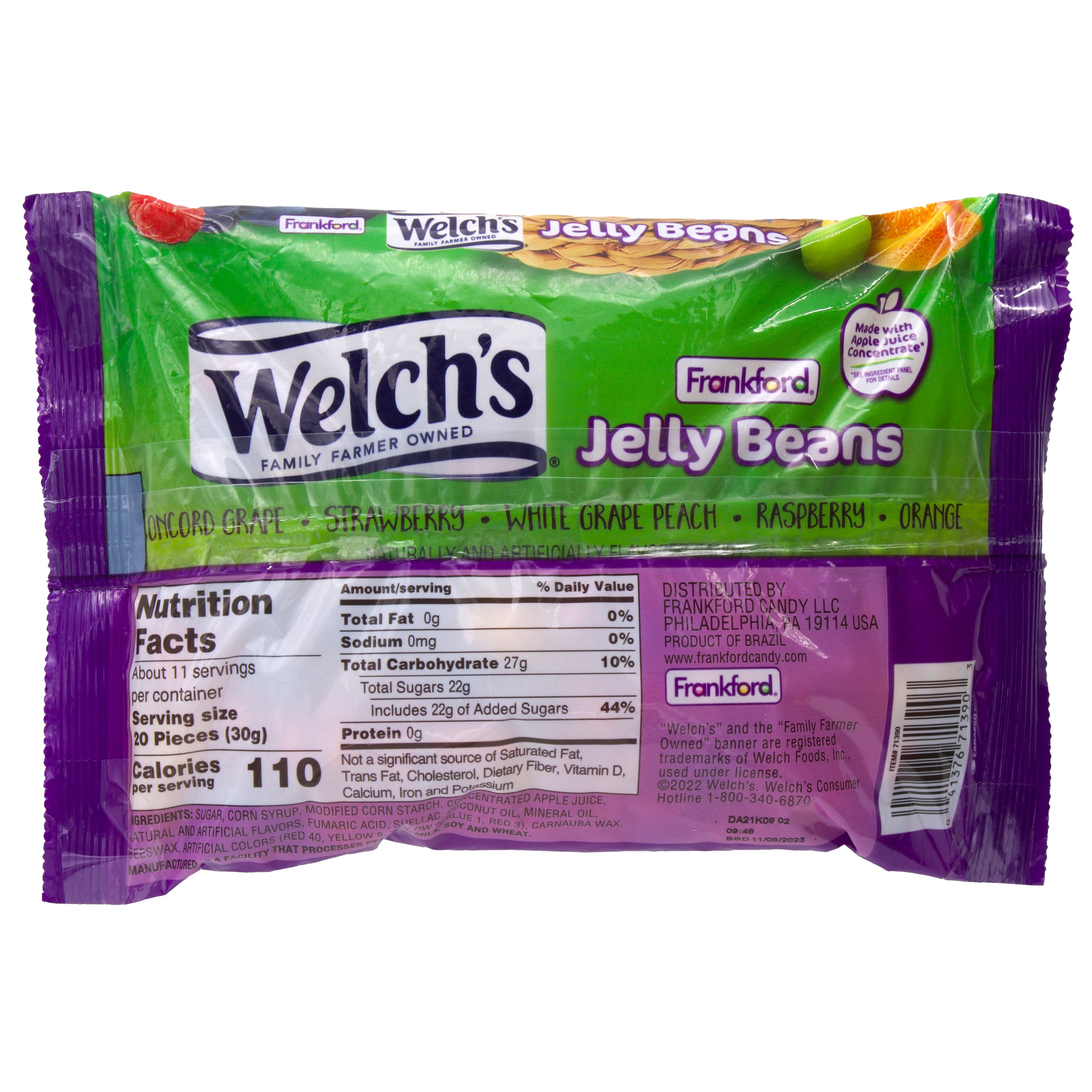 Welch's Real Fruit Flavor Jelly Beans Frankford Candy