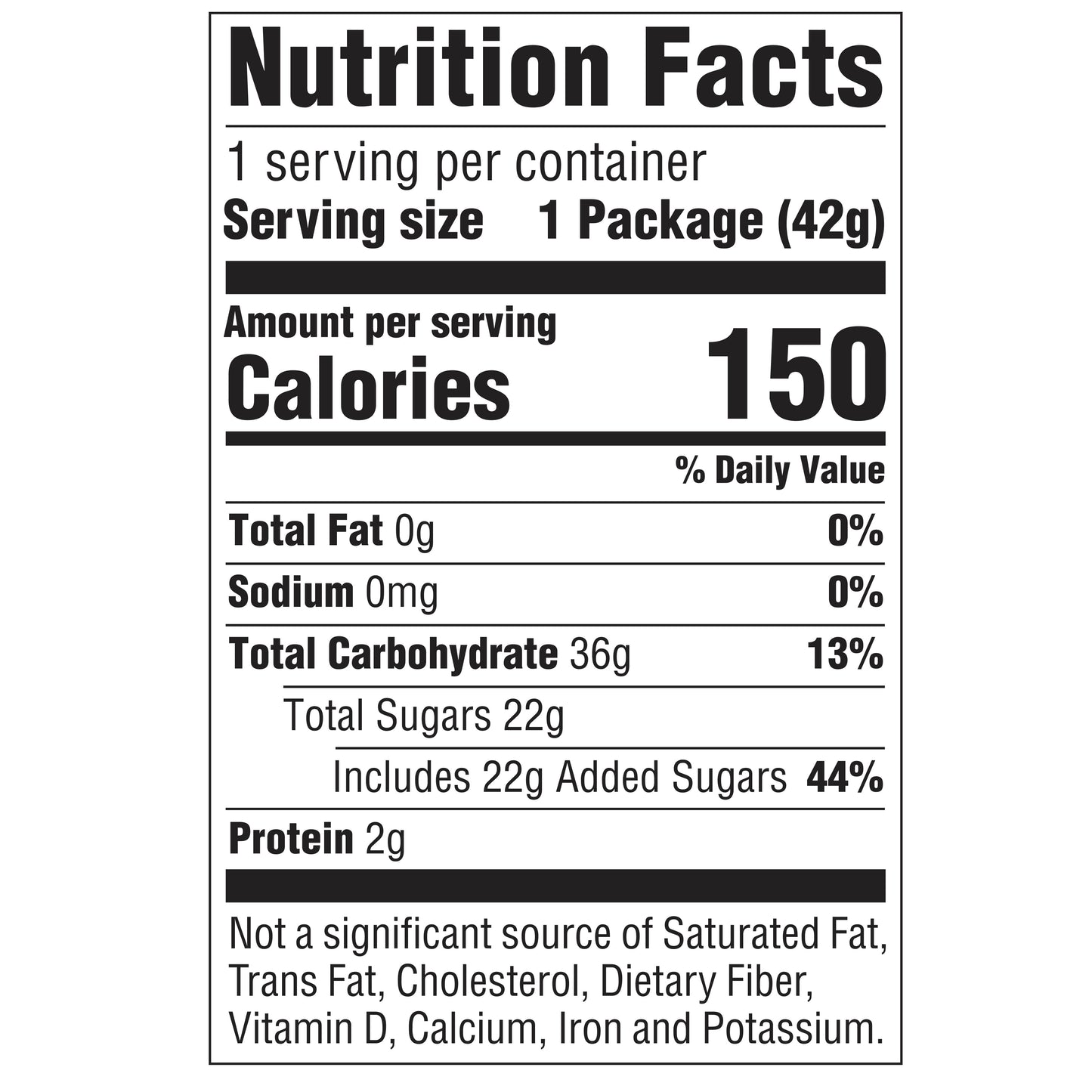 nutrition facts for Krabby Patty Kabob gummies